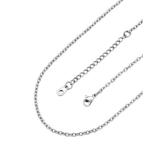 Očkový řetízek, tl. 1,2 mm, délka 45 + 5 cm