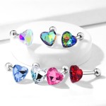 Cartilage piercing do ucha - srdíčko modré