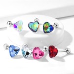 Cartilage piercing do ucha - srdíčko tyrkysové