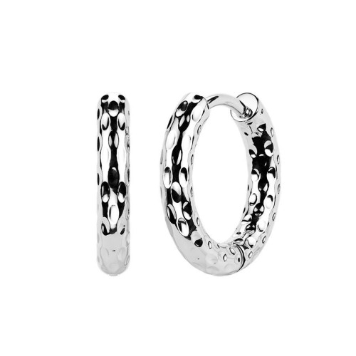 Ocelové náušnice kruhy 15 mm