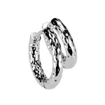 Ocelové náušnice kruhy 15 mm