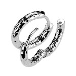 Ocelové náušnice kruhy 15 mm