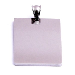 Přívěsek chirurgická ocel velká destička