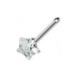 Piercing do nosu - hvězda (tyrkysová)