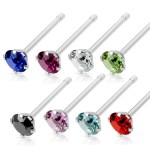 Piercing do nosu - kamínek 3 mm (zelená)