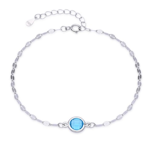 Stříbrný náramek s tyrkysovým kamenem