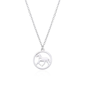 Střibrný náhrdelník kůň