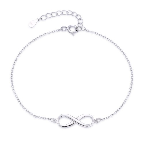Stříbrný náramek nekonečno