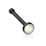 Zlacený piercing do nosu - opalit rosegold