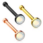 Zlacený piercing do nosu - opalit rosegold