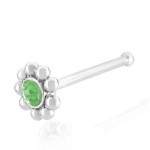Piercing do nosu kytička zelená