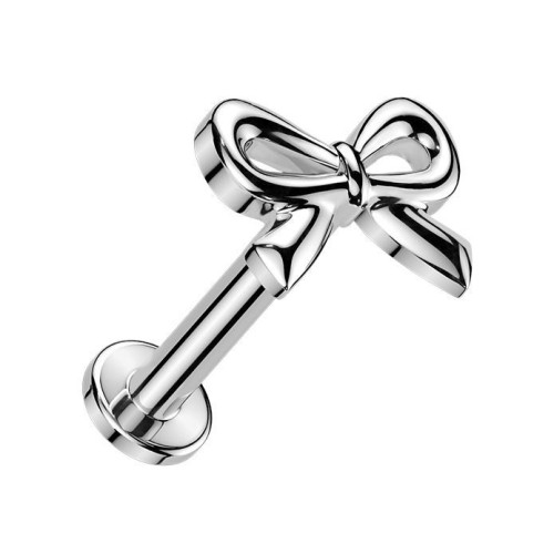 Labreta / piercing do ucha - mašlička (1,2 x 8 mm)