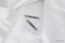 Ocelový přívěsek - obdélník 6 x 32 mm