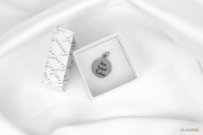 Malý ocelový přívěsek kruh 16 mm