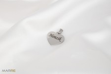 Ocelový přívěsek srdíčko