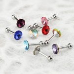 Cartilage piercing do ucha - kolečko (růžová)