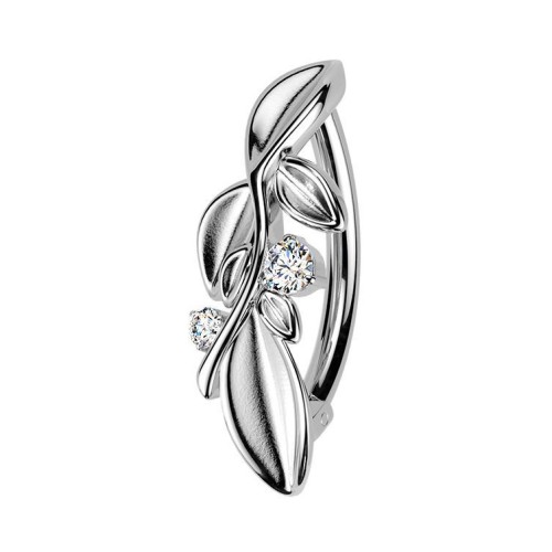 Piercing do pupíku s lístečky