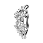 Piercing do pupíku s kytičkami