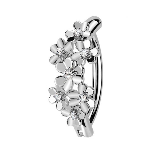 Piercing do pupíku s kytičkami