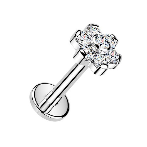 Piercing do brady - labreta kytička TITAN (1,2 x 8 mm)