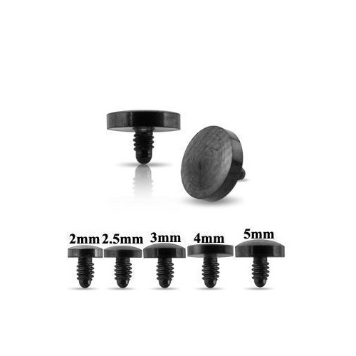 Náhradní díl k mikrodermálu černá placička 2,5 mm