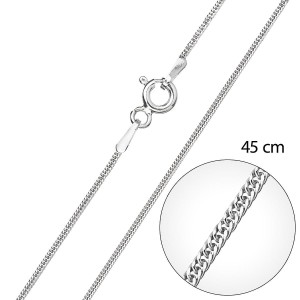 Stříbrný řetízek kulatý délka 45 cm 30015