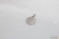 Stříbrný přívěsek destička kulatá 9 mm, tl. 0,8 mm