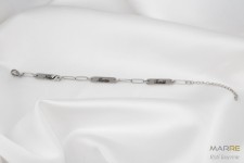 Personalizovaný ocelový náramek se třemi destičkami