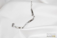 Personalizovaný ocelový náramek se třemi destičkami