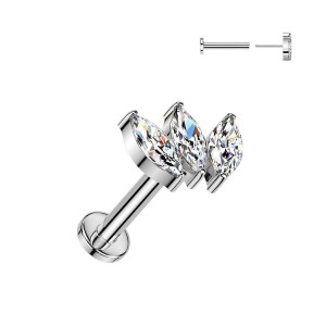 Piercing do brady - PUSH IN labreta TITAN