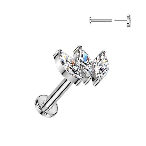 Piercing do brady - PUSH IN labreta TITAN