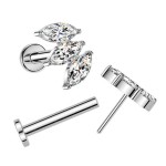 Piercing do brady - PUSH IN labreta TITAN