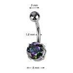 Piercing do pupíku - TITAN, barva: Vitrail Medium