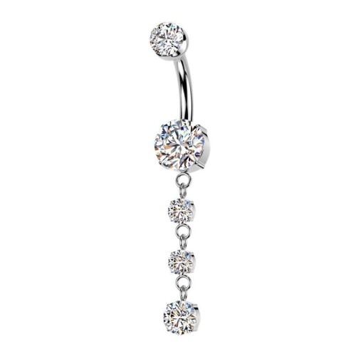 Visací piercing do pupíku - TITAN