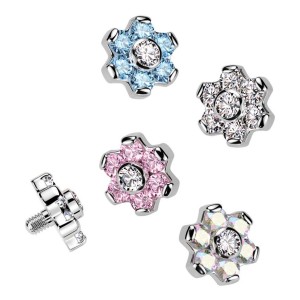 Náhradní ozdoba k dermálu / labretě TITAN, závit 1,2 mm