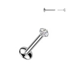 Piercing do brady - PUSH IN labreta TITAN Moissanit 0.06ct (2,5mm)