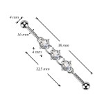 Industrial piercing se zirkony