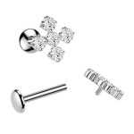 Piercing do brady - labreta TITAN (1,2 x 6 mm)