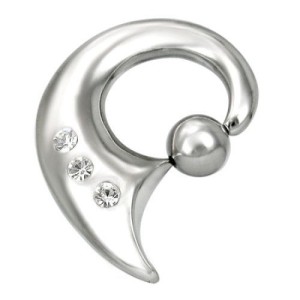 Piercing maxi kruh se zirkony