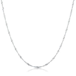 Stříbrný kroucený řetízek 42 cm