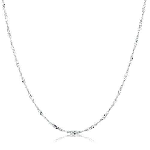 Stříbrný kroucený řetízek 42 cm