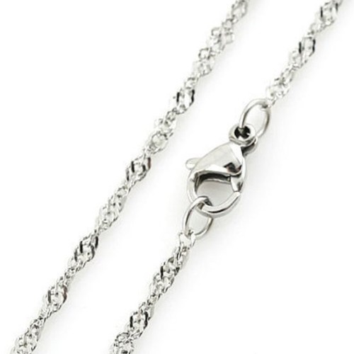 Ocelový řetízek, tl. 1,7 mm, délka 45 cm