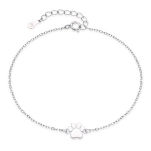 Stříbrný náramek tlapka