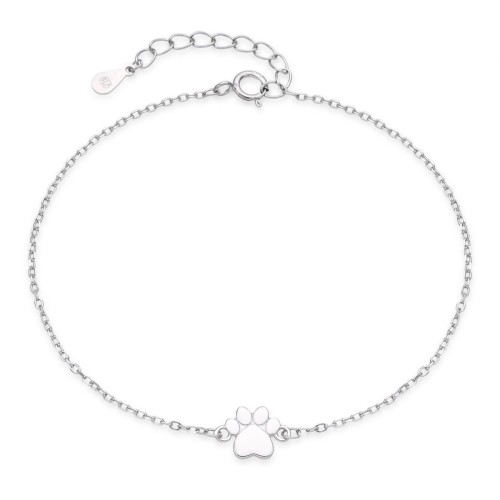 Stříbrný náramek tlapka