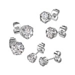 Naušnice pecky chirurgická ocel HWSE0104 (6 mm)