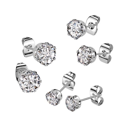 Naušnice pecky chirurgická ocel HWSE0104 (6 mm)