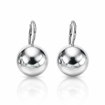 Stříbrné náušnice koule 14 mm