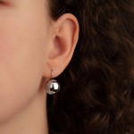 Stříbrné náušnice koule 14 mm