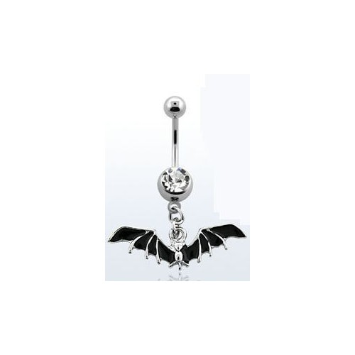 Piercing do pupíku netopýr