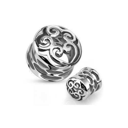 Ocelový plug ornamenty HWPSZ64 (20 mm)